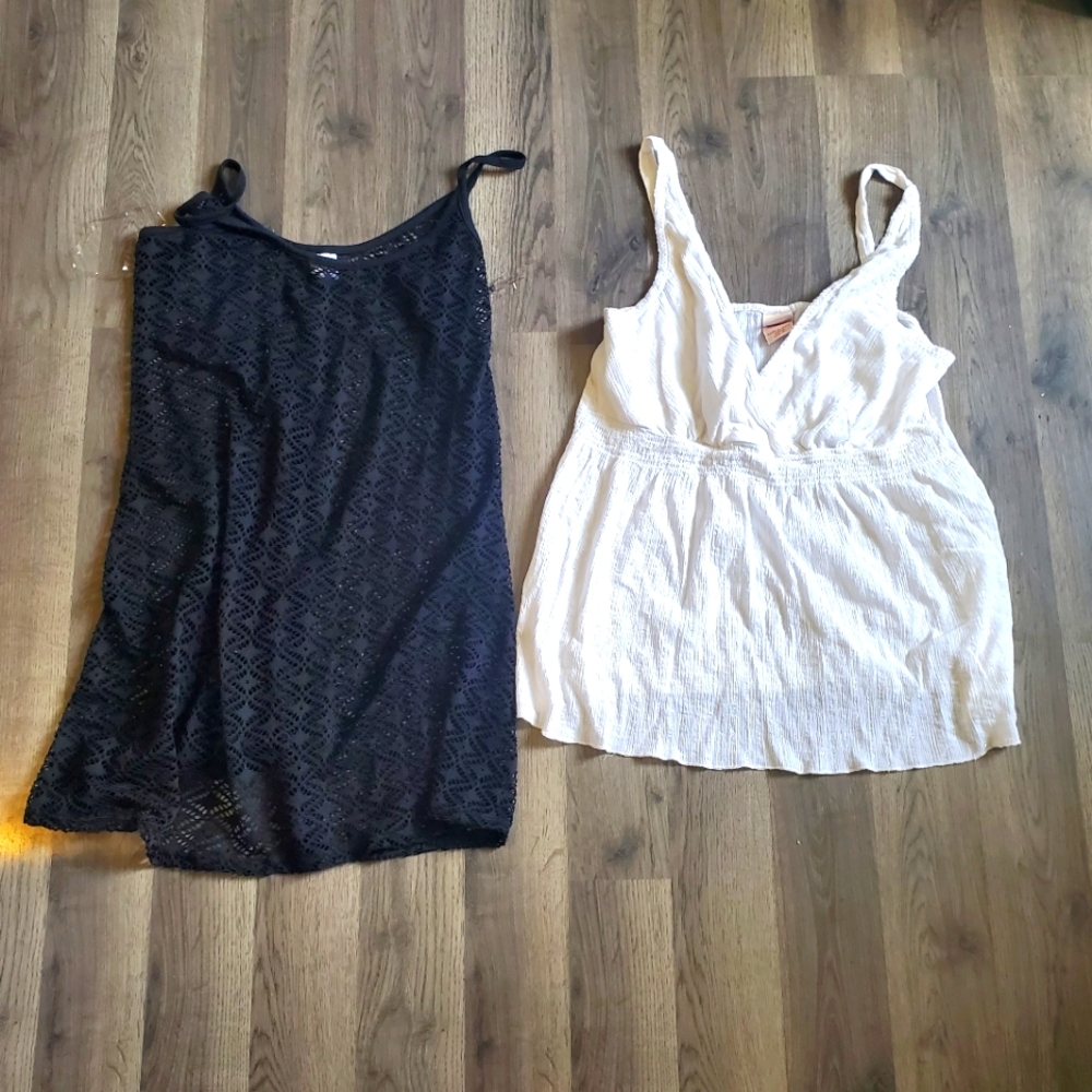 Swim suit cover and tank top